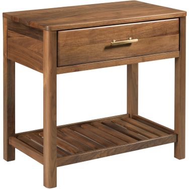 Monogram Highland Open Nightstand In Walnut