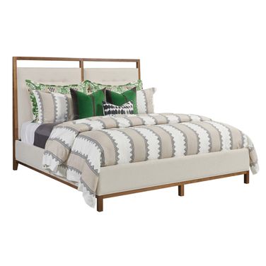 Monogram Pinehurst Queen Upholstered Bed In Walnut