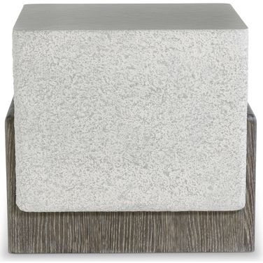 Monolith Square Side Table In White