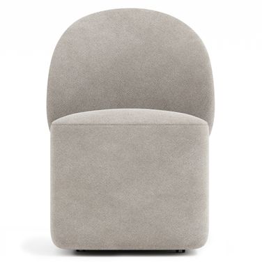 Monolith Upholstered Side Chair In Beige