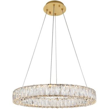 Monroe Integrated Led Chip Light Gold Chandelier 3503D23G