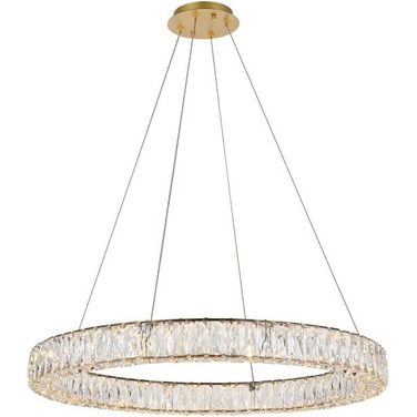 Monroe Integrated Led Chip Light Gold Chandelier 3503D31G