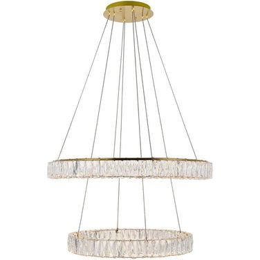 Monroe Integrated Led Chip Light Gold Chandelier 3503G32G