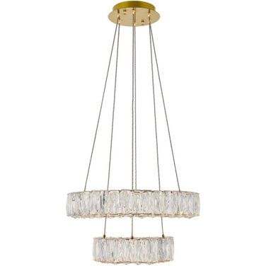 Monroe Integrated Led Chip Light Gold Pendant 3503G18G