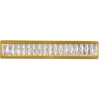 Monroe Integrated Led Chip Light Gold Wall Sconce 3502W24G