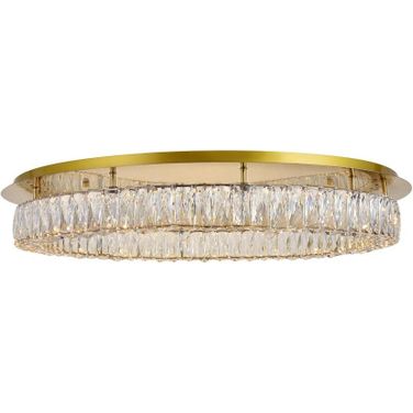 Monroe Led Light Gold Flush Mount 3503F33G