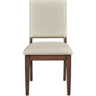 Monroe Side Chair Set of 2 In Brown and Walnut