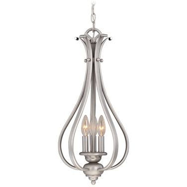 Monrovia 11.25 Inch Pendant In Brushed Nickel