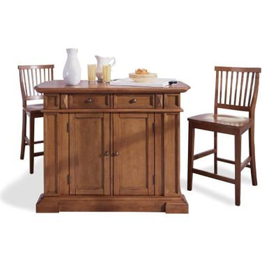 Montauk Brown Kitchen Island Set