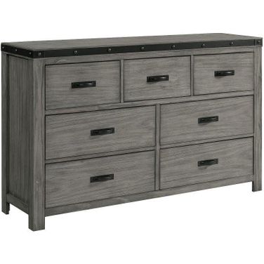 Montauk Gray 7 Drawer Dresser