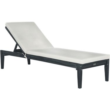Montclair Dark Slate Grey and Beige Sunlounger