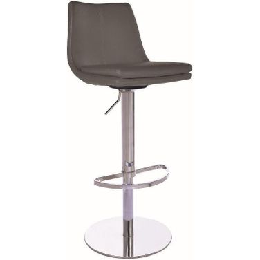 Monte Carlo Swivel Hydraulic Barstool In Dark Grey