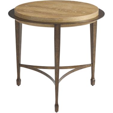 Montecito Catalonia Round Side Table In Natural