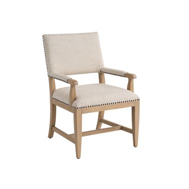 Montecito Colburn Upholstered Arm Chair In Cream