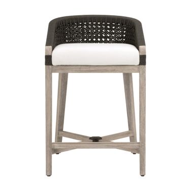 Montecito Counter Stool In Anthracite/Peyton Pearl/Natural Gray