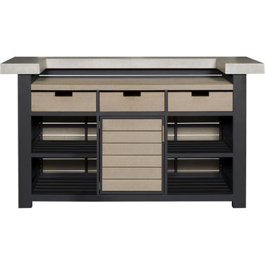Montecito Outdoor Bar In Black