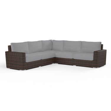 Montecito Sectional in Canvas Granite