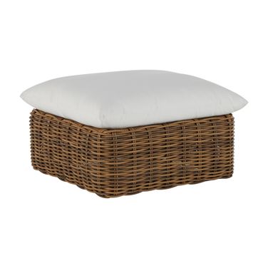 Montecito Woven Ottoman In Bali Pearl