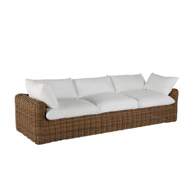 Montecito Woven Sofa In Bali Pearl