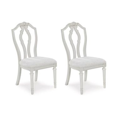 Montelaine Dining Chair Set of 2 In Antique White