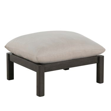 Monterey Aluminum Ottoman In Bali Pearl