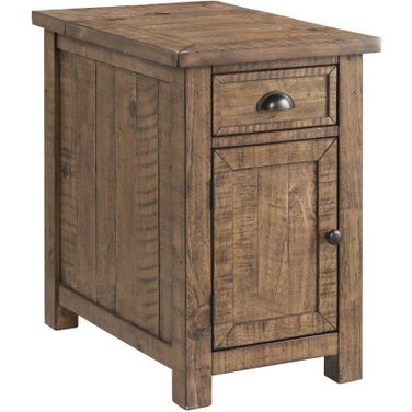 Monterey Chairside Table With Power In Natural