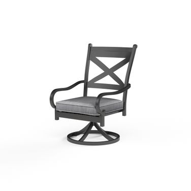 Monterey Swivel Dining Chair in Canvas Granite