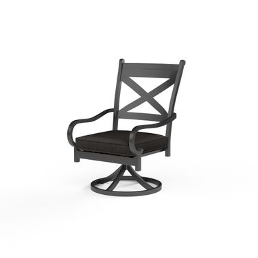 Monterey Swivel Dining Chair in Spectrum Carbon