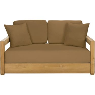 Montford 2-Seat Bench In Natural and Brown