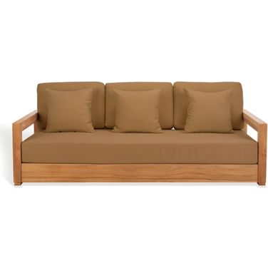 Montford 3-Seat Bench In Natural and Brown