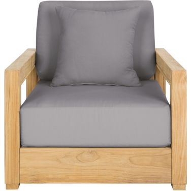Montford Teak Armchair Casing In Grey