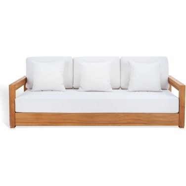 Montforound 3-Seat Bench Casing In White