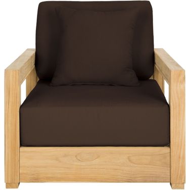 Montforound Armchair In Natural and Dark Brown