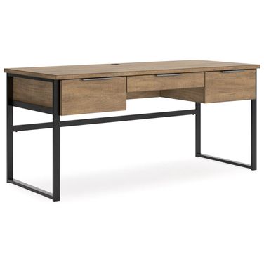 Montia 67 Inch Home Office Desk In Light Brown