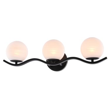 Monticello 22 Inch 3 Light Vanity In Matte Black