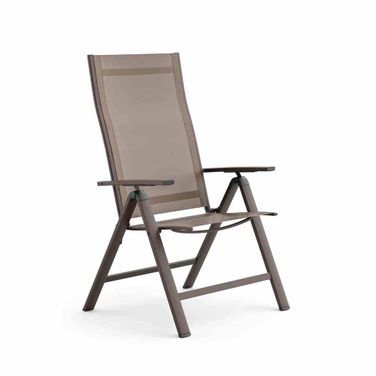 Monza Adjustable Chairs Set of 2 In Gunmetal and Gray