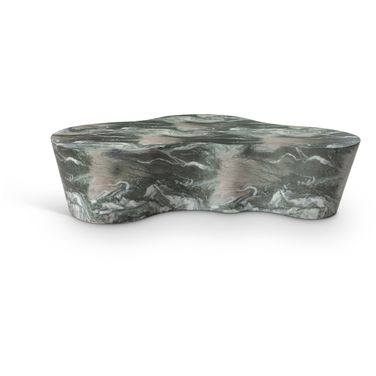 Monza Marble Finish Concrete Coffee Table In Green