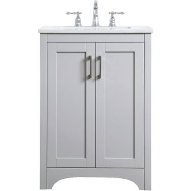 Moore 24 Inch Single Bathroom Vanity In Grey