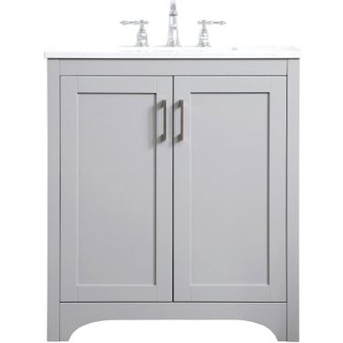 Moore 30 Inch Single Bathroom Vanity In Grey
