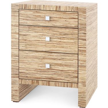 Morgan 3-Drawer Side Table In Papyrus