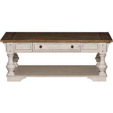 Morgan Creek Antique White Cocktail Table