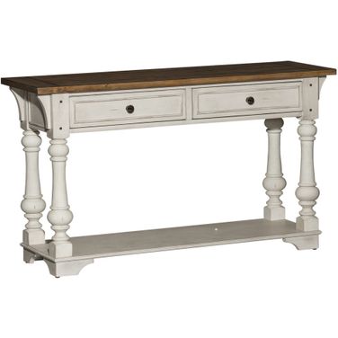 Morgan Creek Antique White Sofa Table