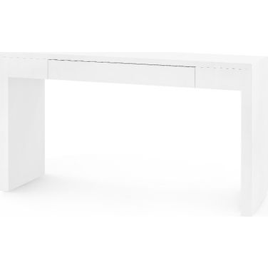 Morgan Large Console Table In Chiffon White