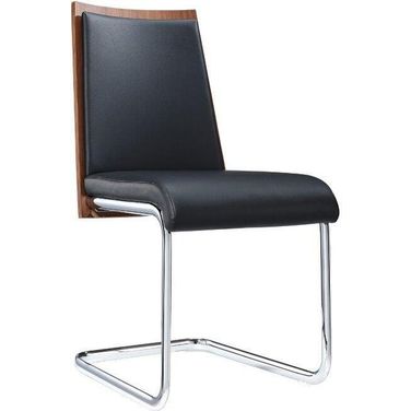 Morgan Modern Black And Walnut Dining Chair Set Of 2