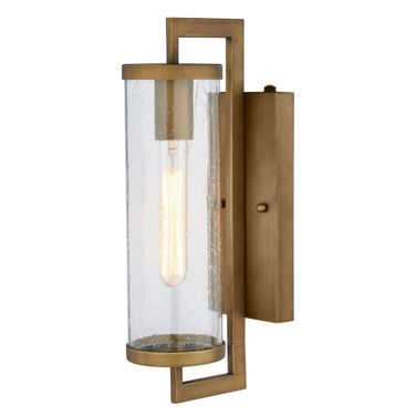 Morgan Park 16 Inch Outdoor Wall Light In Warm Brass