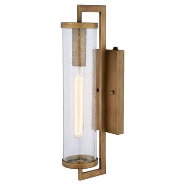 Morgan Park 20 Inch Outdoor Wall Light In Warm Brass
