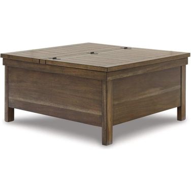 Moriville Grayish Brown Lift-Top Coffee Table