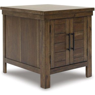 Moriville Grayish Brown Rectangular End Table