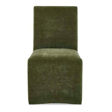 Moro Armless Moss Dining Chair In Green