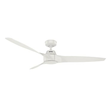 Mosley 60 Inch Energy Star Damp Rated Ceiling Fan and Wall Control In Fresh White